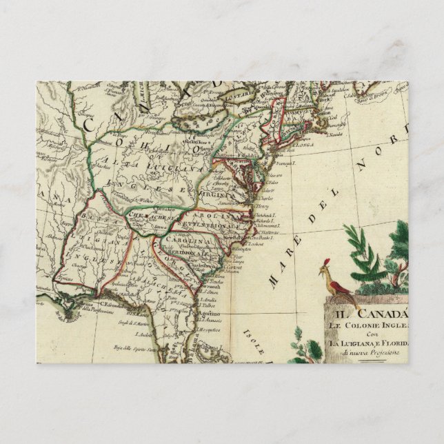 United States and Canada Postcard (Front)