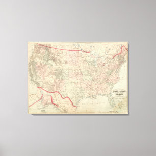United States and Territories Canvas Print