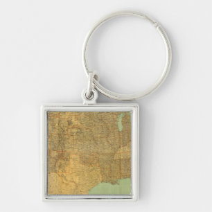 United States and Territories Key Ring