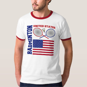 United States Badminton T-Shirt