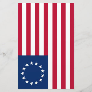 United States Betsy Ross Flag Stationery