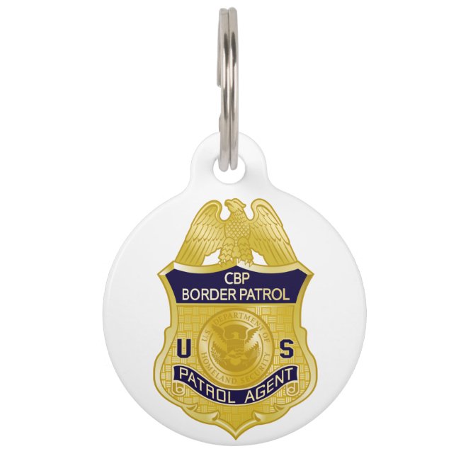 United States Border Patrol Badge Immigration Pet Tag (Front)