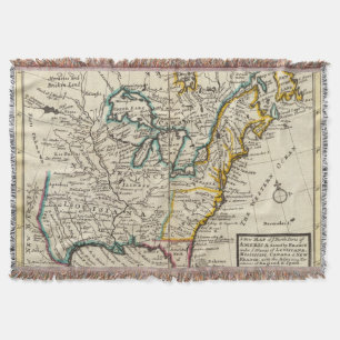 United States, Canada, North America Throw Blanket