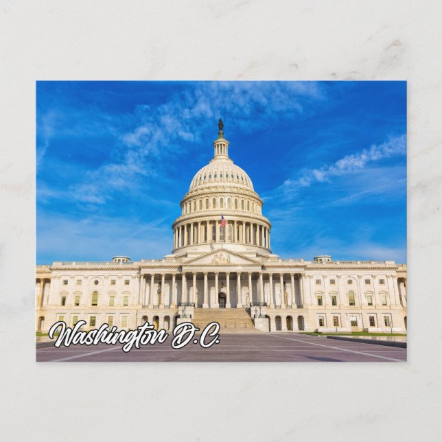 United States Capital Building, Washington, D.C. Postcard (Front)