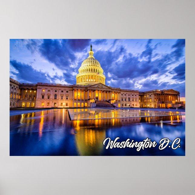 United States Capital Building, Washington, D.C. Poster (Front)