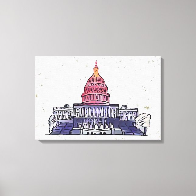 United States Capitol Canvas Print (Front)