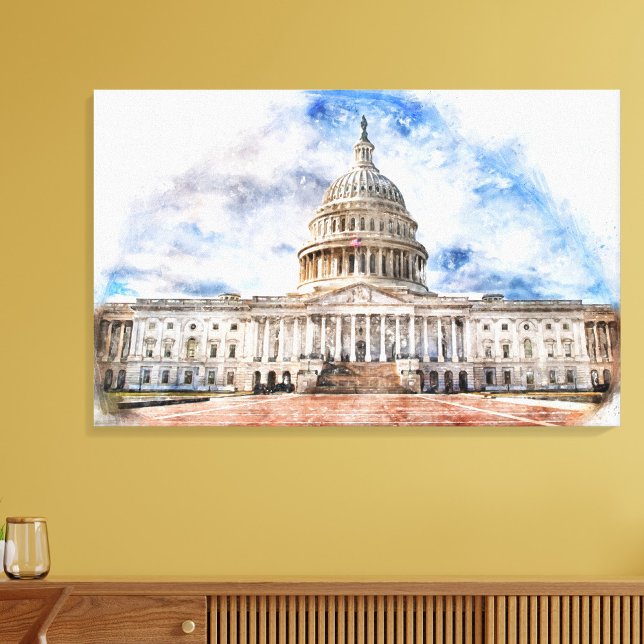 United States Capitol close up in Washington DC  Canvas Print (Creator Uploaded)