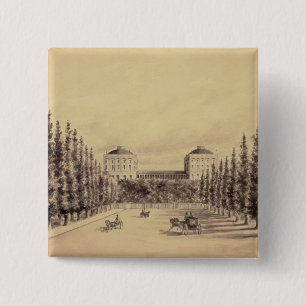United States Capitol from Pennsylvania Avenue 15 Cm Square Badge