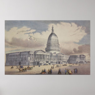 United States Capitol Washinton DC Poster