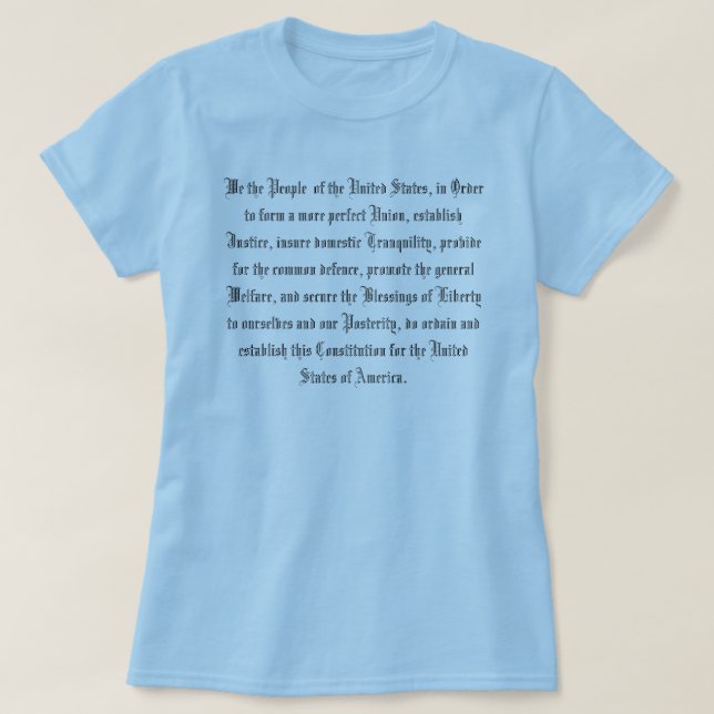 UNITED STATES CONSTITUTION T-Shirt (Design Front)