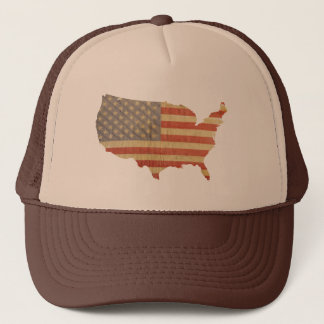 United States Country & Worn Flag Patch Hat