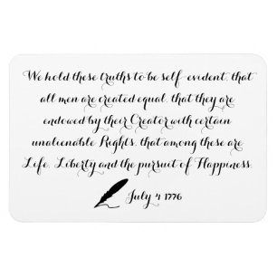 United States Declaration of Independence 1776 Mag Magnet