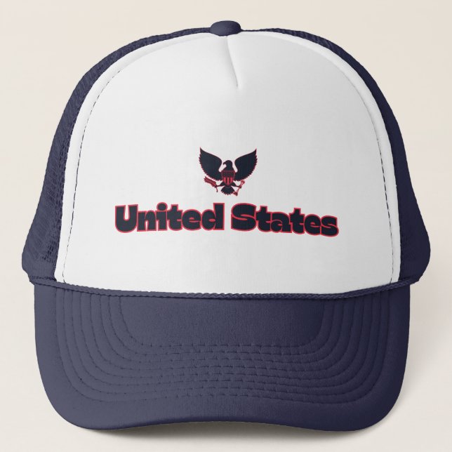 United States Eagle Custom Trucker Hat (Front)