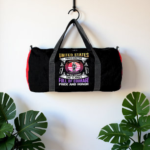 United States Firefighter Full Courage Duffle Bag