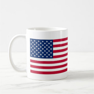 United States Flag and Anthem Name Mug