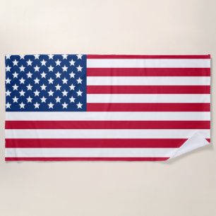 United States Flag Beach Towel