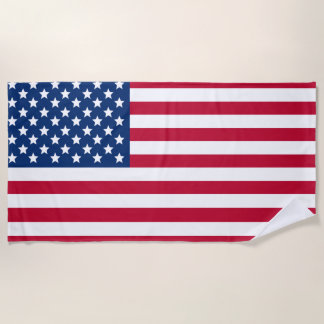 United States Flag Beach Towel