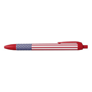 United States Flag Black Ink Pen