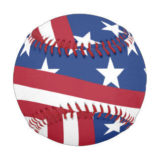 United States Flag design on Baseball