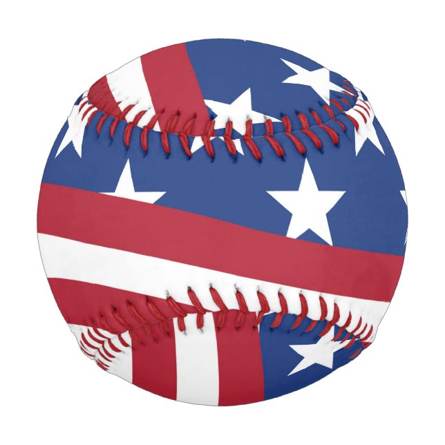 United States Flag design on Baseball (Front)