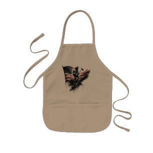 United States Flag. Firefighter Kids Apron