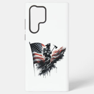 United States Flag. Firefighter Samsung Galaxy Case