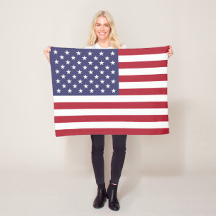 United States Flag Fleece Blanket