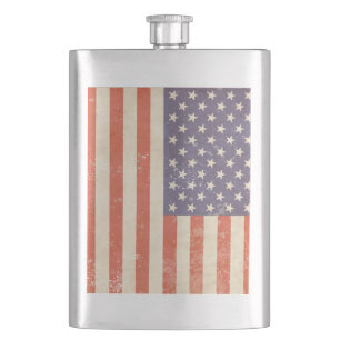 UNITED STATES FLAG HIP FLASK