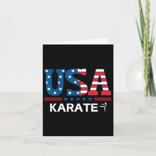 United States Flag Karate Usa Team Sport Karate Card