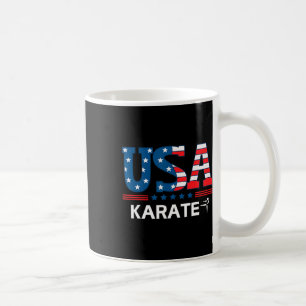 United States Flag Karate Usa Team Sport Karate Coffee Mug