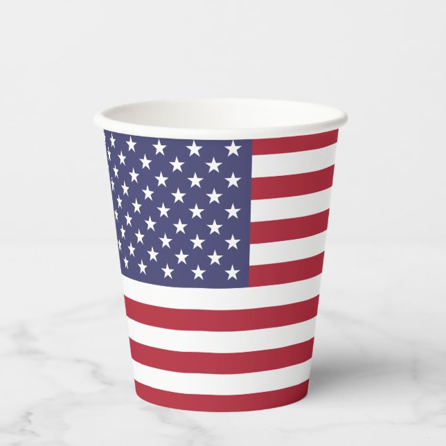 United States Flag Paper Cups (Front)
