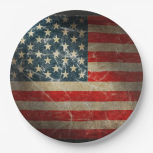 UNITED STATES FLAG PAPER PLATE
