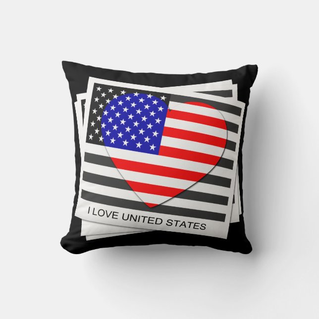 United States Flag Pillow (Front)