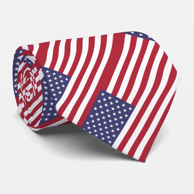 United States Flag Tie (Rolled)