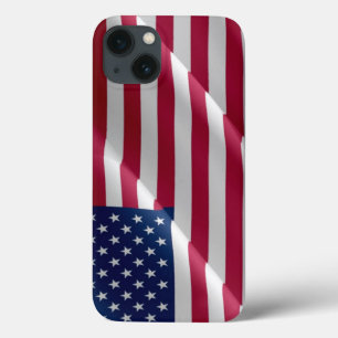 UNITED STATES FLAG WAVING iPhone 13 CASE