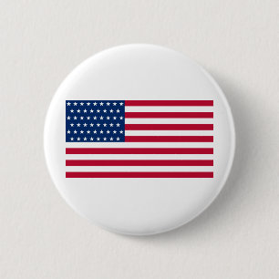 United States Flag with the 51 Stars 6 Cm Round Badge