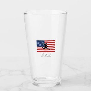United States Football Soccer Team USMNT Glass