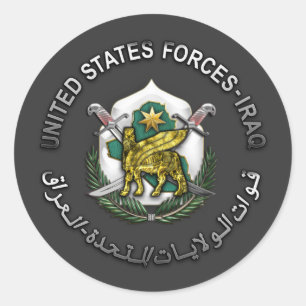 United States Forces – Iraq Classic Round Sticker