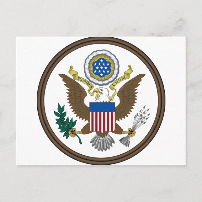 United States Great Seal Postcard (Front)