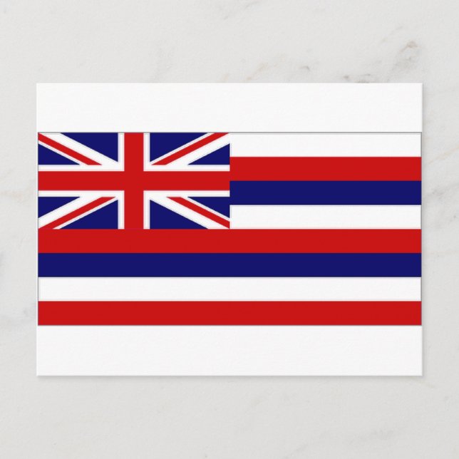 United States Hawaii Flag Postcard (Front)