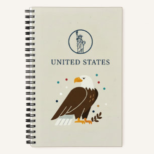 United States Heritage & Bald Eagle Photo Archive  Notebook