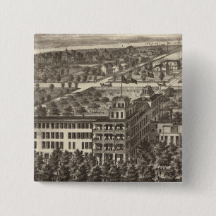 United States Hotel, Atlantic City, NJ 15 Cm Square Badge