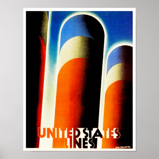 United States Lines Poster (Front)