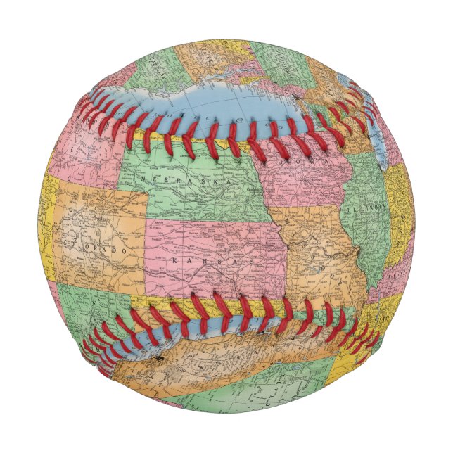 United States Map 3 Baseball (Front)