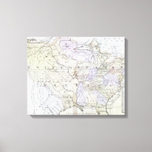 UNITED STATES MAP, c1812 Canvas Print