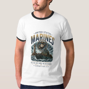 United States Marines Brotherhood of the Sea Men's T-Shirt