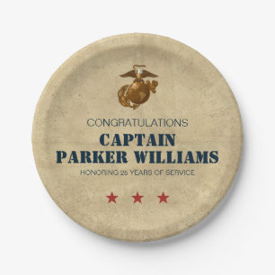 United States Marines   Marine Corps Seal 1 Paper Plate