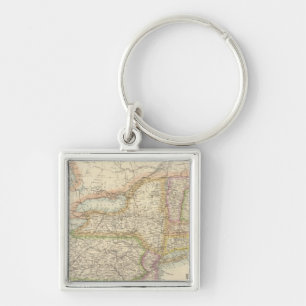 United States North Eastern States Key Ring
