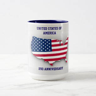 United States Of America 250 Anniversary Two-Tone Coffee Mug