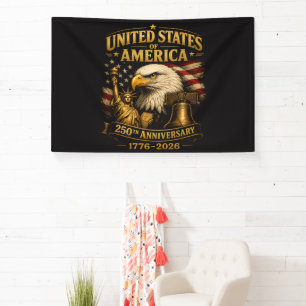 United States of America 250th Anniversary Eagle Banner